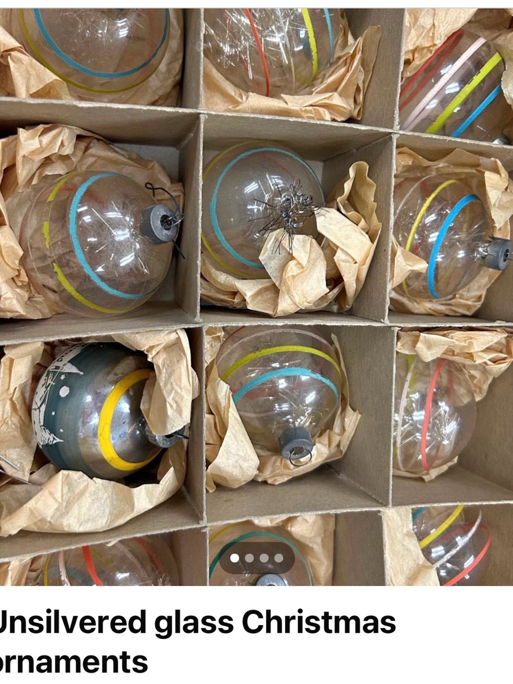 ❌ Looking for UNSLIVERED GLASS ORNAMENTS ❌